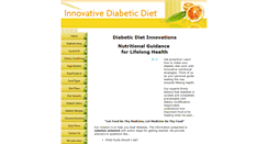 Desktop Screenshot of innovative-diabetic-diet.com