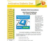 Tablet Screenshot of innovative-diabetic-diet.com